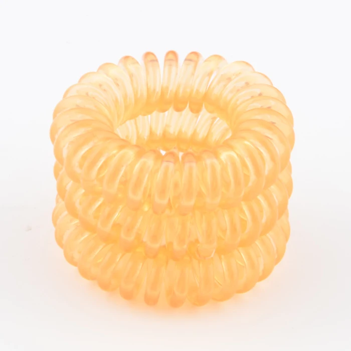 7Clear orange 3 коробки 3,5 см Модный милый карамельный цвет телефонная линия резинка для волос Инструменты для укладки головной убор - Цвет: 7Clear orange