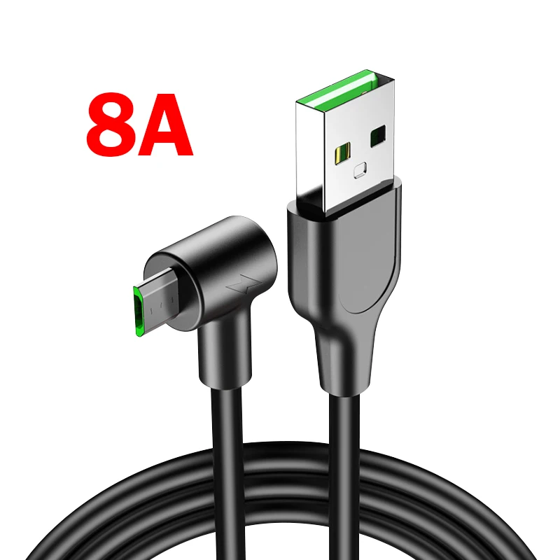 Быстрый зарядный кабель 1M USB зарядный кабель для передачи данных Микро мобильного телефона 8A Android Super Charger line для Xiaomi и Huawei.