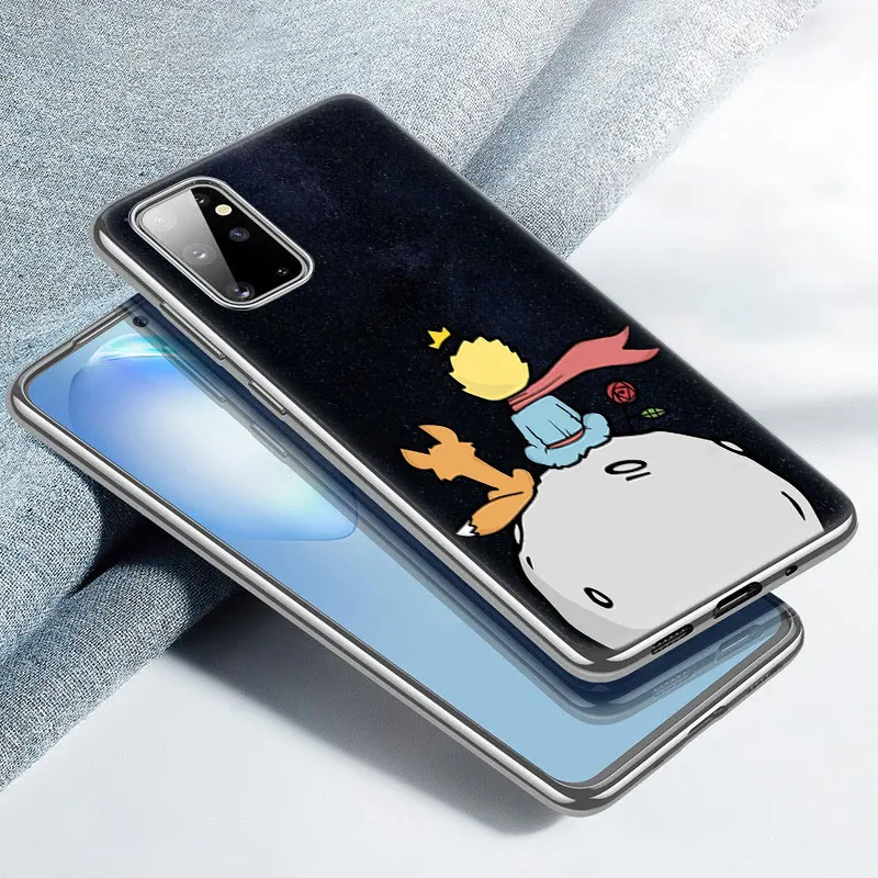 Чехол The Little Prince для Samsung Galaxy A01 Core A02S A11 A12 A22 A21S A31 A32 A41 A50 A51 A52 A70 A71 A72 с изображением лисы из силикона.