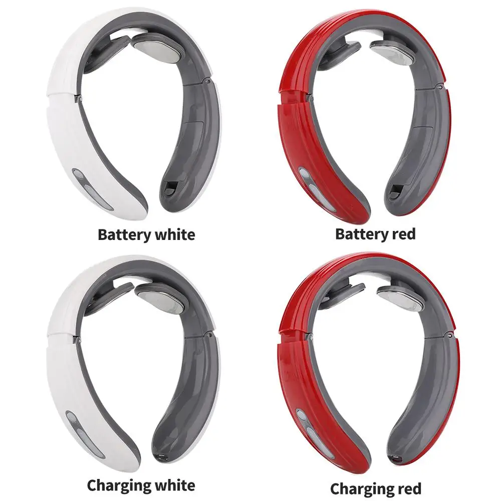 

Instrument Treatment Neck Massager Cervical Massager Massage ABS 6 Frequencies 9 Strength Therapy Shoulder White Relax