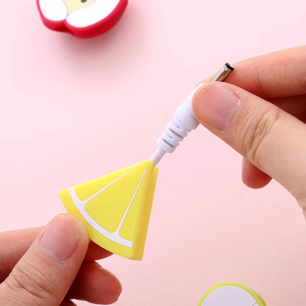 1PC New Cute Cartoon Fruit Cable Bite Phone Charger Protector Cord Data Line Cover Lovely Cell Phone Earphone Wire Accessories