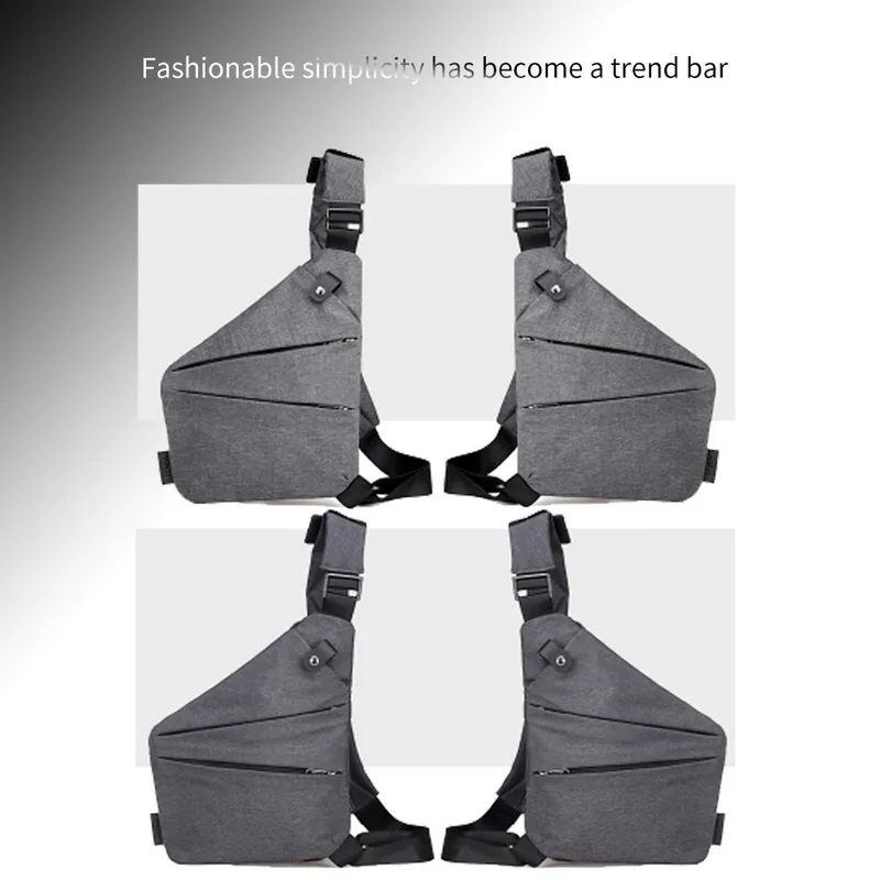 

Men's Personal Pocket Shoulder Bag Waterproof Bicycle Anti Theft Crossbody Chest Bag Casual Cycling Sports Gun Bag Messenger Bag