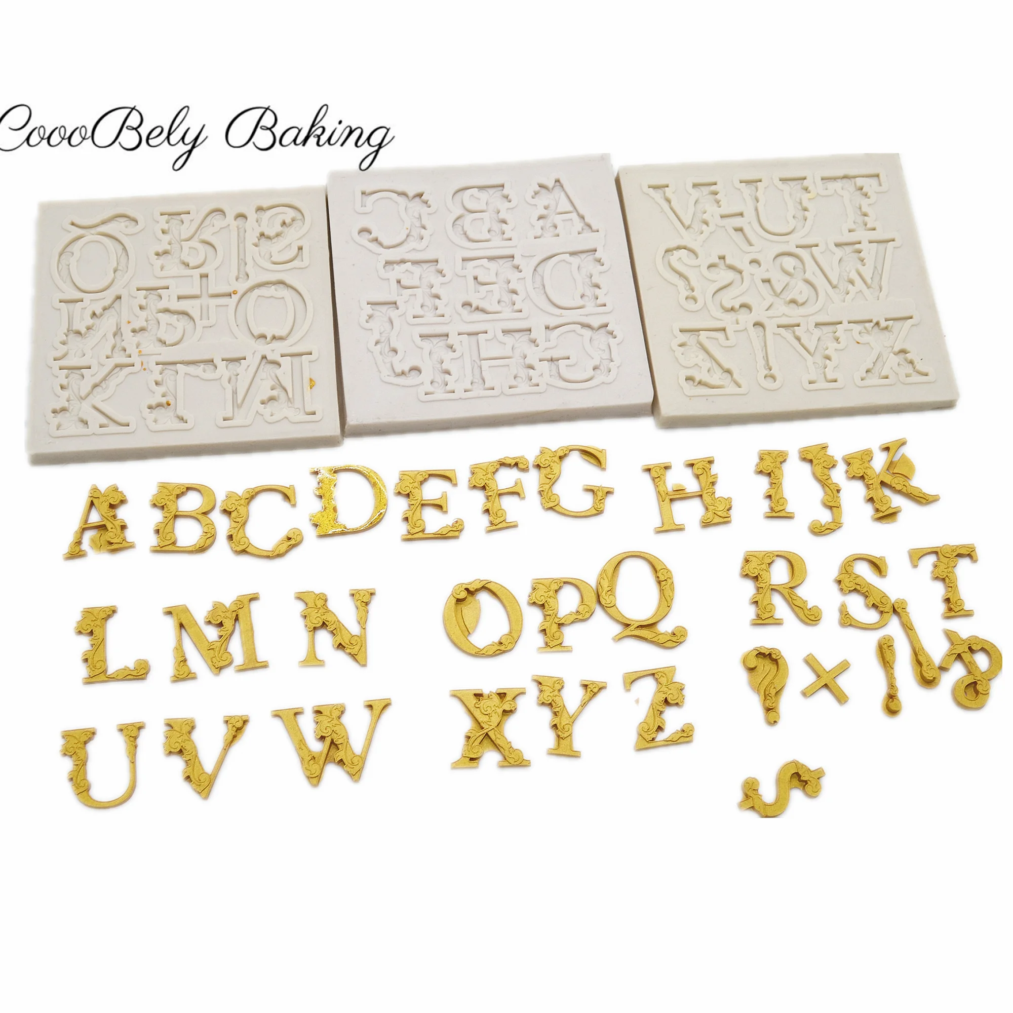 3 шт. силиконовые формы для выпечки с надписью на английском языке |