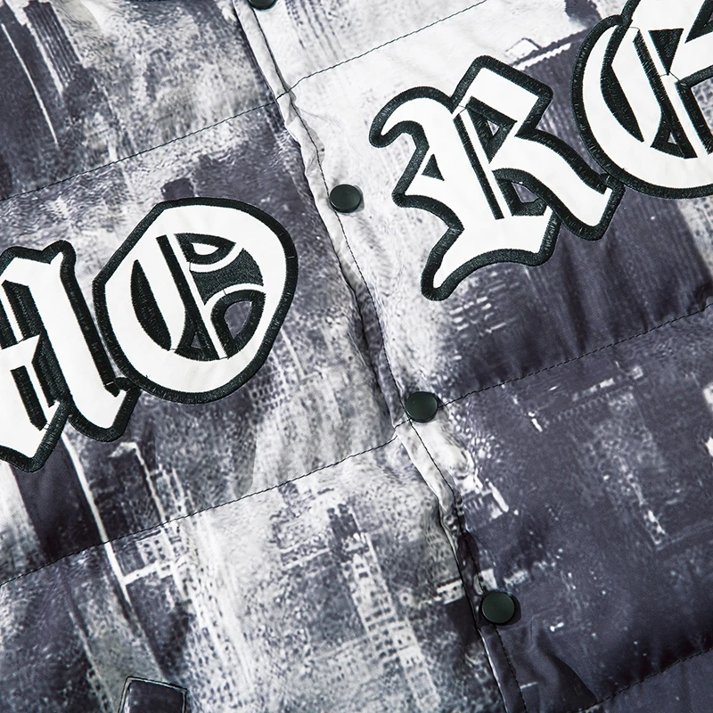 2021 Baseball Winter Mens Jacket Letter Embroidery Hip Hop Zipper Thick Warm Jackets Men Fashion Casual Streetwear Tops Coat