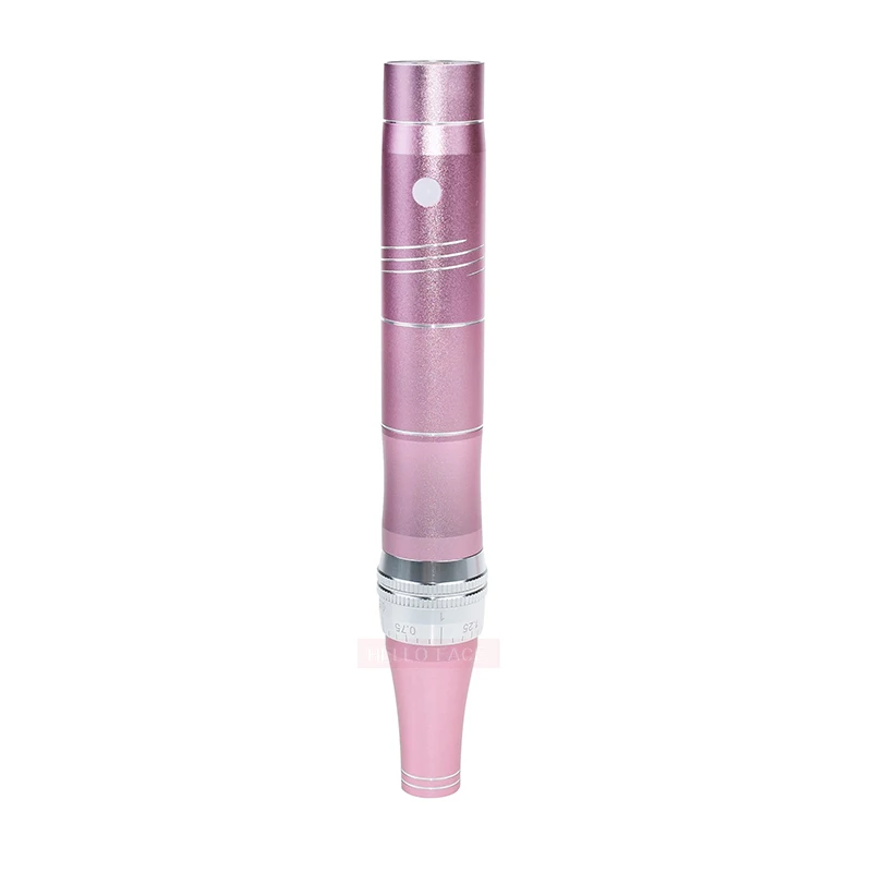 Электрическая ручка микроиглы Дерма система ухода за кожей беспроводной набор микроиглы ручка перезаряжаемая с 5 уровнями скорости 3 цвета ... от AliExpress WW