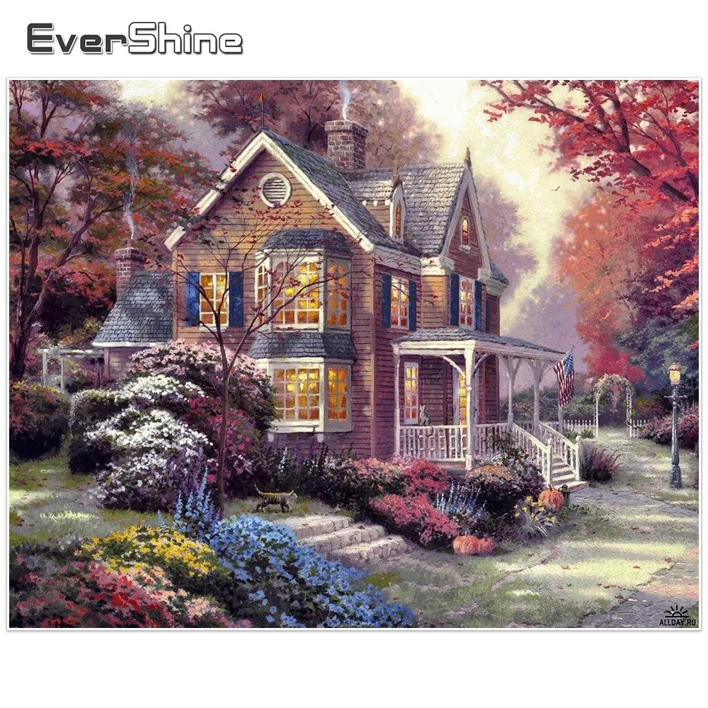 EverShine новый 5D DIY алмазная вышивка крестом декорации картина из страз алмаз