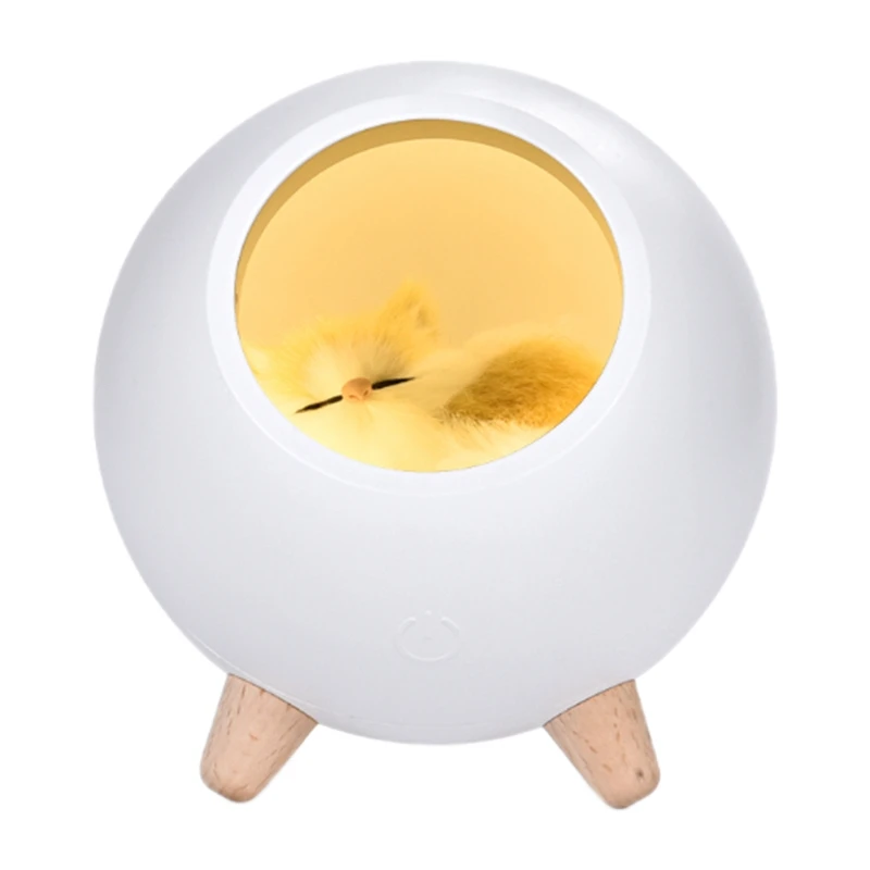 Светодиодный ночник с USB зарядкой светильник милый мультяшный ночной Светильник