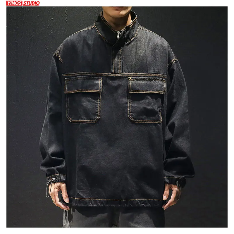 Прямая поставка 2020 Осенняя уличная джинсовая куртка однотонные ветрозащитные