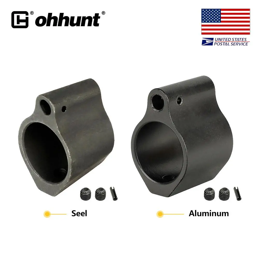 

Газовый блок из алюминиевой стали ohhunt, низкопрофильный установочный винт, стандартный цилиндр, внутренний диаметр 0,75 дюйма, аксессуары для ...