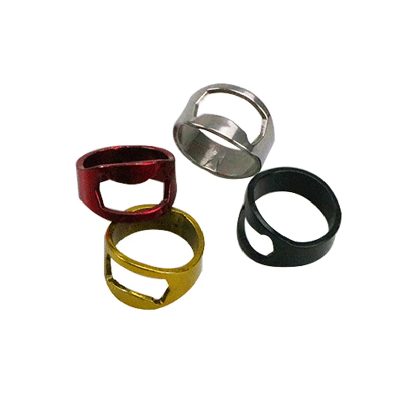 

10pcs 22mm Mini Bottle Opener Stainless Steel Finger Ring Ring-shape Bottle Beer Cap Opening Remover Kitchen Gadgets Bar Tools
