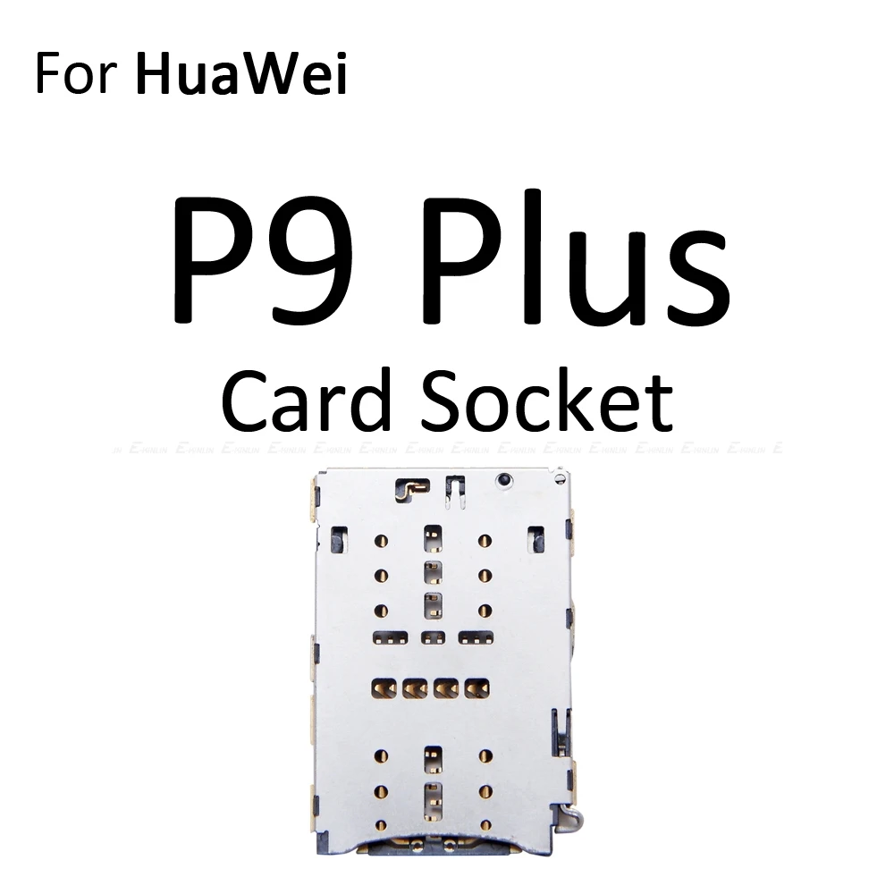 

Micro SD Sim Card Tray Connector Holder Slot Reader Container Socket Adapter For HuaWei P9 Plus VIE-AL L09 L29 Replacement Parts