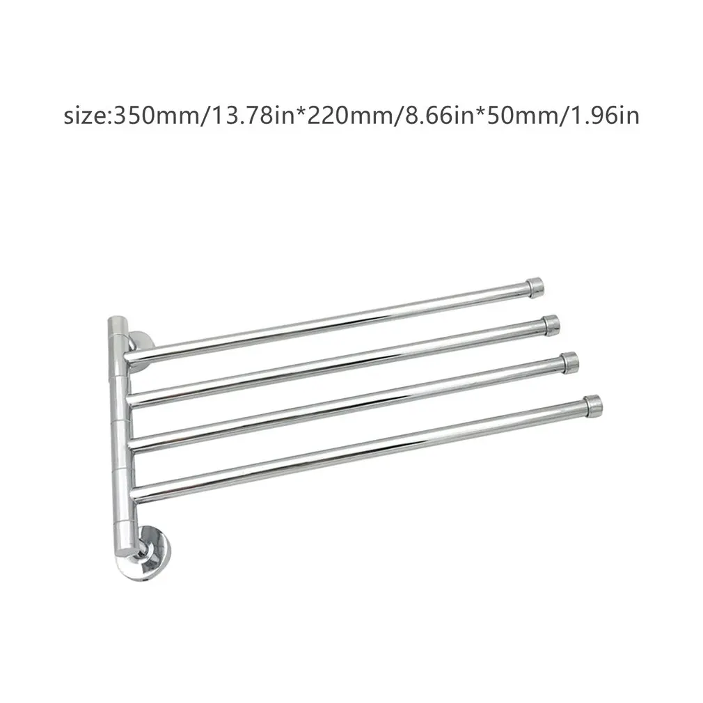 

Household Bathroom Kitchen Rotating Coated Stainless Steel Easy To Install Towel Rack