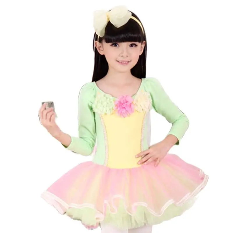 Детская балетная пачка танцевальное платье костюмы Лебедь озеро балетные для