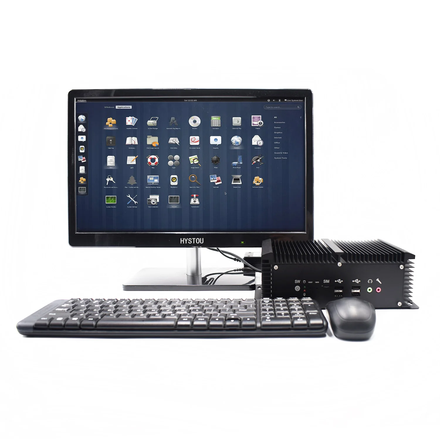Intel Core i5 8250U 7200U i7 7500U мини промышленный ПК DDR4 32G двойной дисплей HDMI VGA небольшой