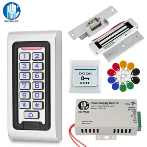 Outdoor Access Control System Kit IP68 Waterproof RFID Keypad Card
Reader + Power Supply + 180KG Electric Magnetic Lock Strike