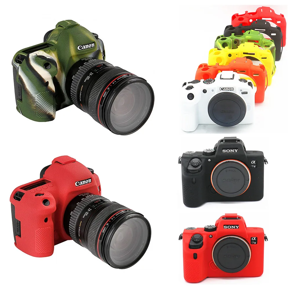 Камера чехол средства ухода за кожей для SONY A9 A7 III A7R III однообъективной зеркальной камеры Canon EOS титановый Электролитный электрод со случайно выбранным R 250D 5D Mark III IV 5D3 5D4 3000D 4000D 800D 750D SL3 T6i T7i
