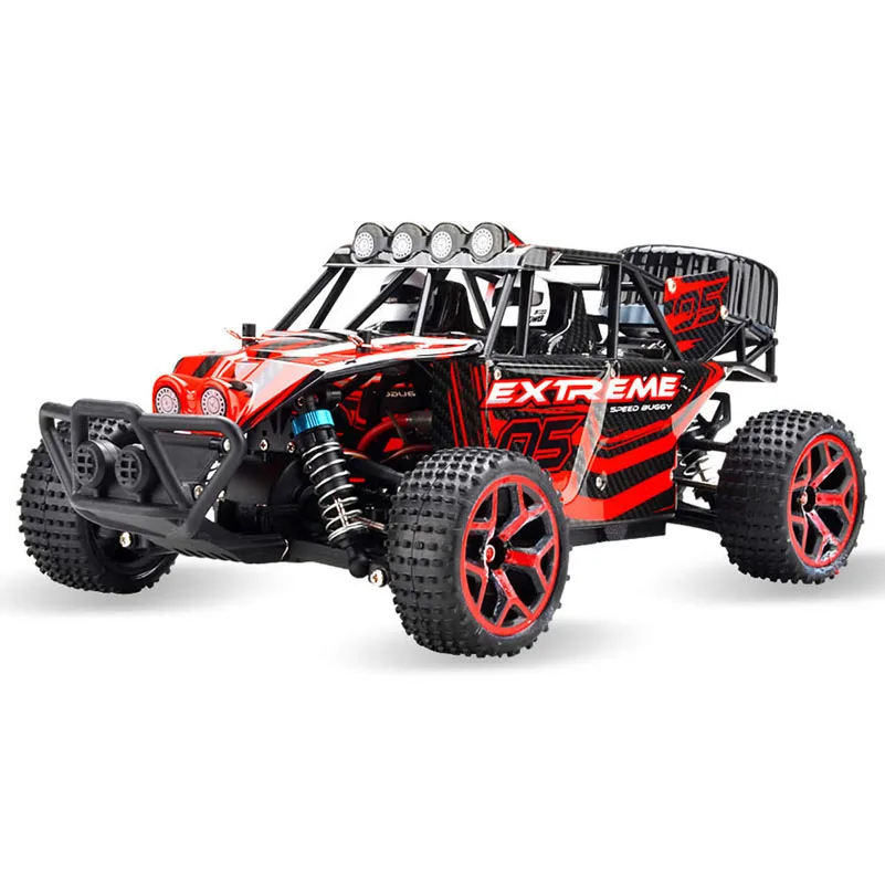 RC автомобиль 1:18 скоростные гоночные автомобили 6V 4WD 2 4G гонки BigFoot Багги дети
