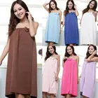 Халат банный женский Быстросохнущий с бантом, мягкое впитывающее полотенце из микрофибры для душа, спа-салона, пляжа, ванной комнаты