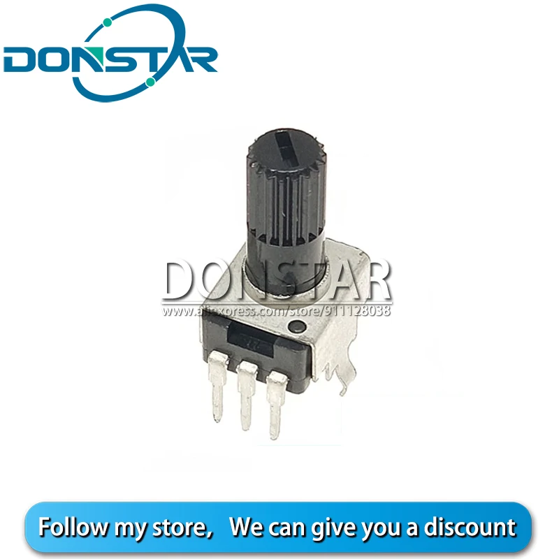 10 штук RV09 вертикальный регулятор с переменным сопротивлением 1К 2К 5К 10К 20К 50К 100К Ом, 3P 3Pin 0932, регулируемая запорная ручка 12,5 мм B1K B10K B5K B50K on.