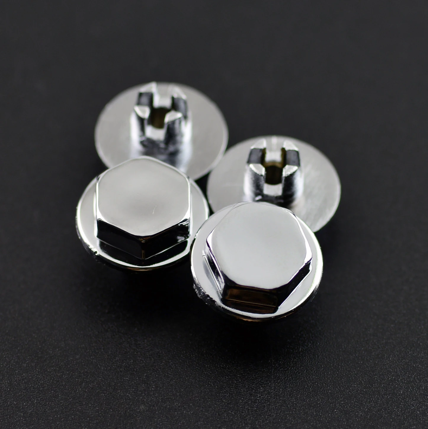 25 шт. универсальный упор для обода с украшением в виде губ хром Серебрянные