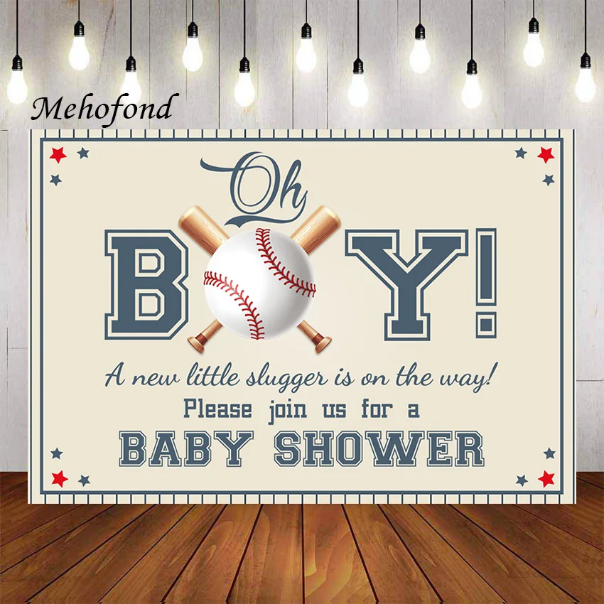 

Фон для фотосъемки Mehofond с изображением небольшого шлюпка в пути Спорт Oh Boy бейсбол детский душ Фотостудия