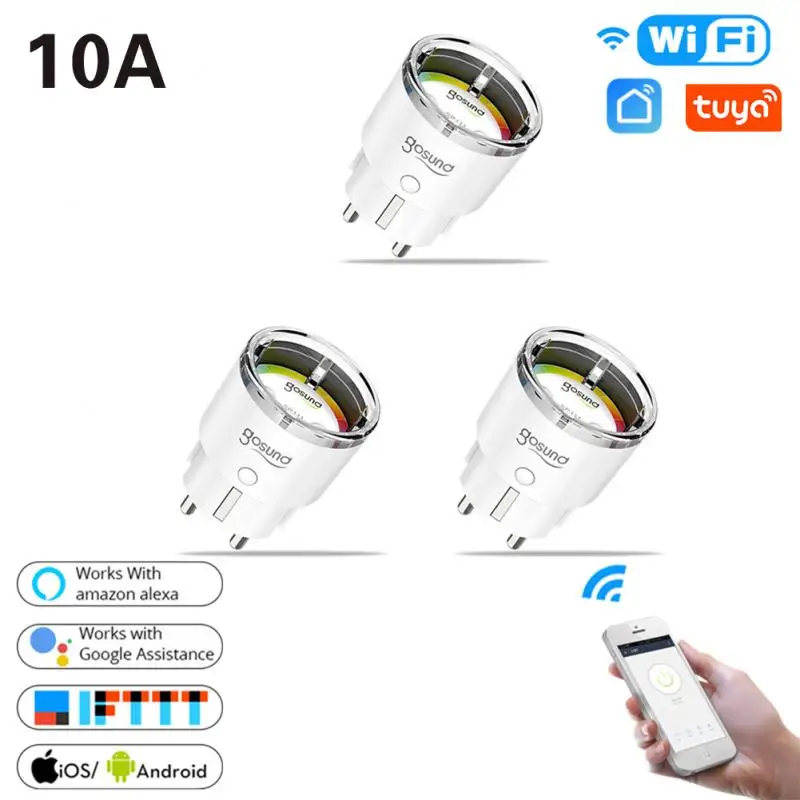 

Умная розетка Aubess EP2 на 10 А с таймером и поддержкой Wi-Fi