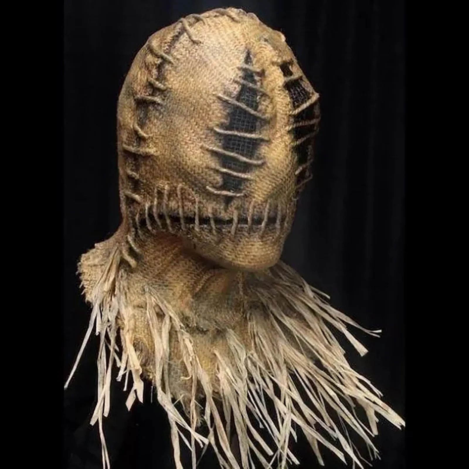 Страшная маска на Хэллоуин пугало головной убор страшная атмосфера Маскарадная