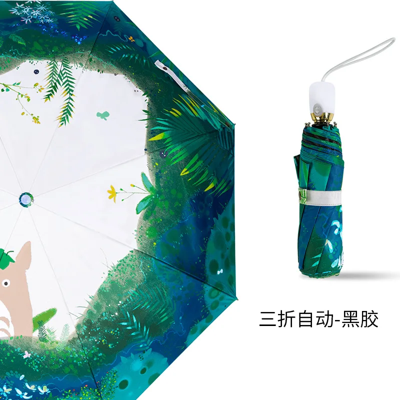 Зонт детский ветрозащитный с длинной ручкой и мультяшным рисунком | Дом сад