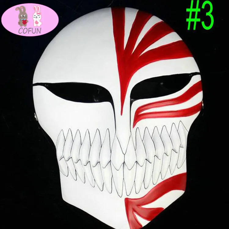 

COFUN Death Ichigo Kurosaki Bleach Mask Christmas Dance Masquerade Party Cosplay Halloween Cool Mask