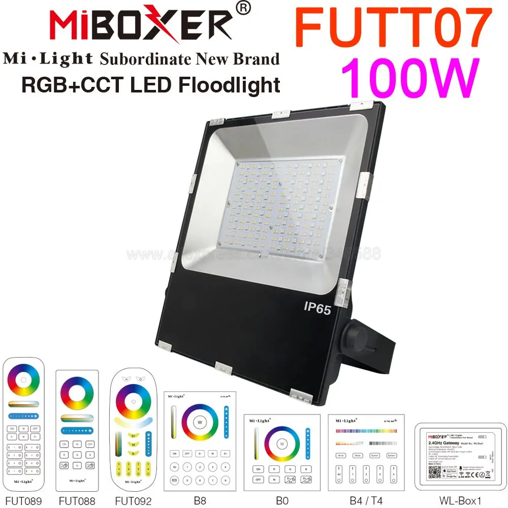 Светодиодный прожектор MiBoxer FUTT07 100 Вт RGB + CCT водонепроницаемый уличный светильник