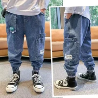 kids boys pants new teen boys pants childrens korean casual jeans sports all match spring and autumn