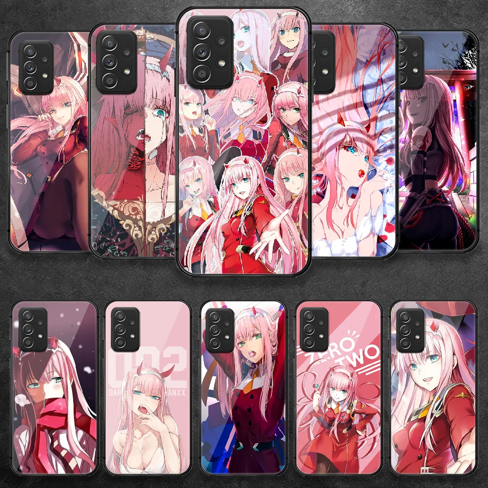 

Darling Zero Two Anime Tempered Glass Phone Case Cover For Samsung Galaxy A 10 12 20 E 21 30 32 50 40 51 52 70 71 72 S Hot