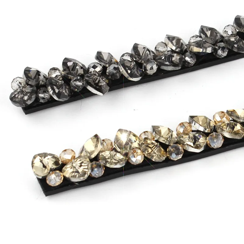 Новое поступление 2019 дизайнерские Роскошные эластичные ремни со стразами