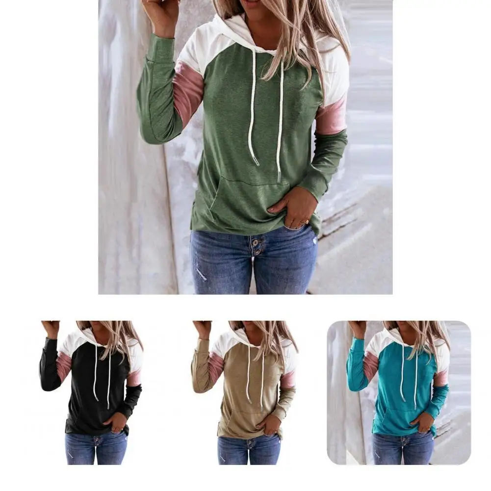 

Soft Texture Cold Resistant Drawstring Front Pocket Women Coat for Outdoor