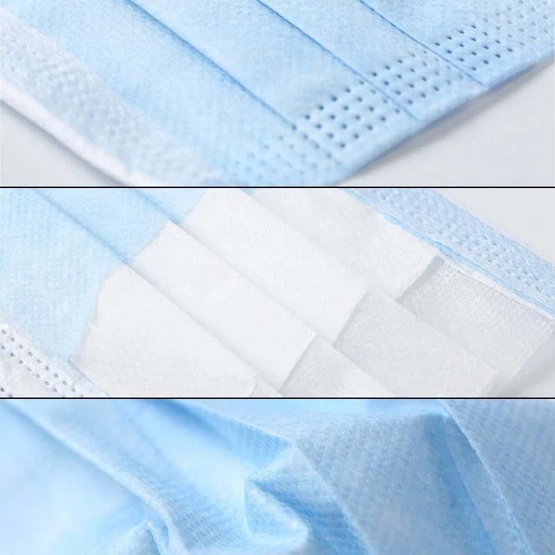 Маска одноразовая из нетканого материала для лица 50 шт. | Красота и здоровье