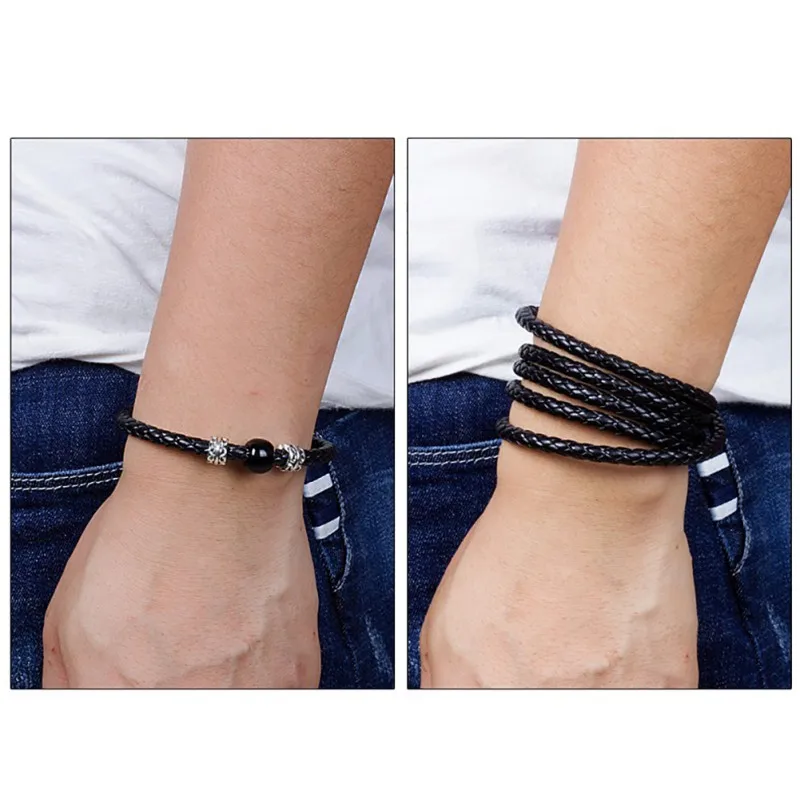 Универсальный Высококачественный персональный Кожаный Модный USB Браслет для