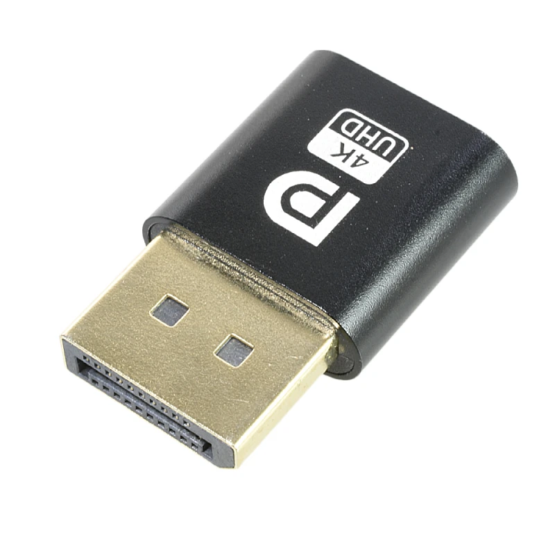 Новый Виртуальный адаптер дисплея DP или miniDP разъем пустышка для порта 4K