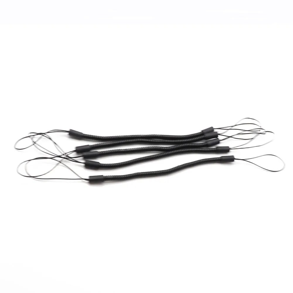 

PU elastic cord spring small hanging line stylus hanging line black rubber head rope anti-loss rope Spring Hose Wire For Phone