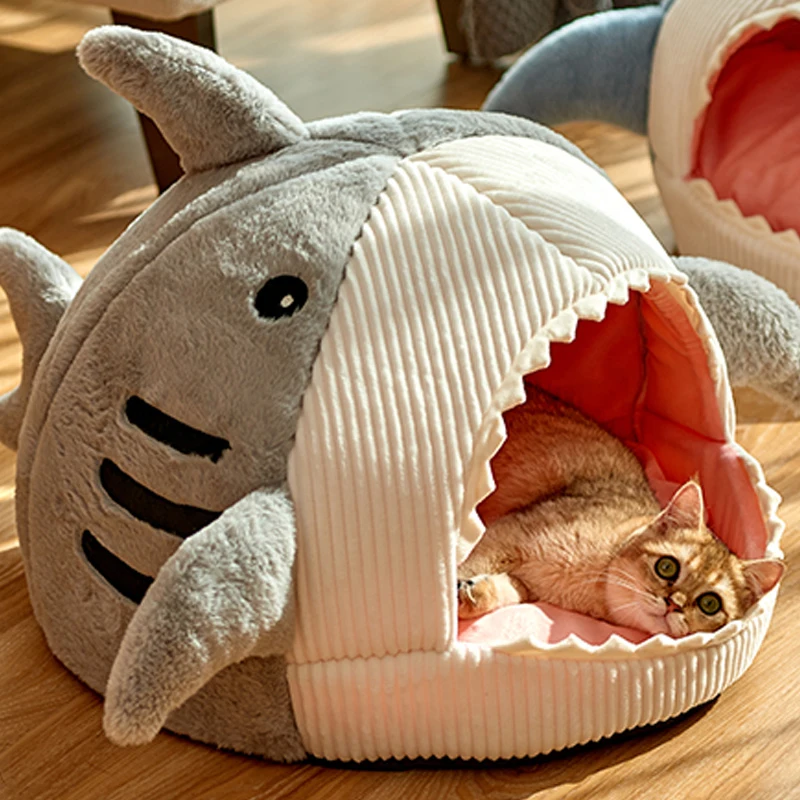 enclosed warm cat bed for portable pet beds sweet kittens basket cushion cat pillow mat tent puppy nest cave cats house goods free global shipping