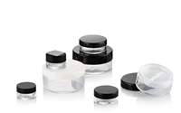 50pcs plastic cosmetics jar makeup box nail art storage pot container 2g 3g 5g 10g 15g 20g sample lotion face cream bottle