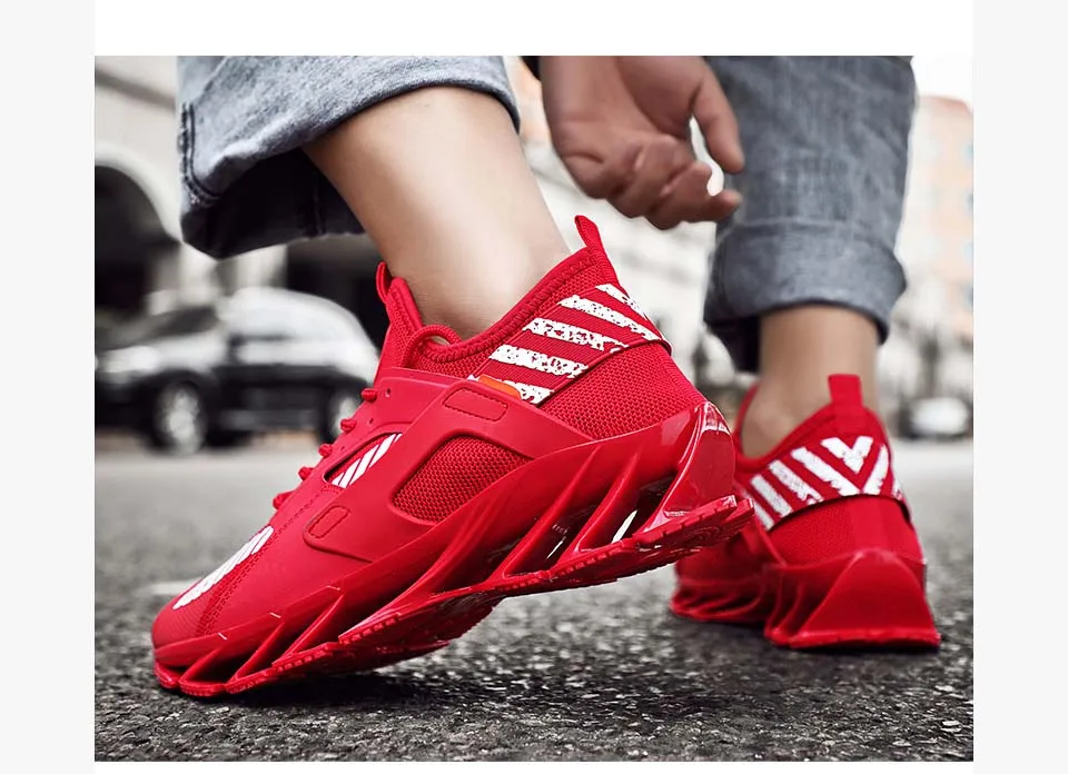 Rommedal man's running shoes Blade bottom shock absorption men sneakers breathable lightweight fashion sport trainers footwear