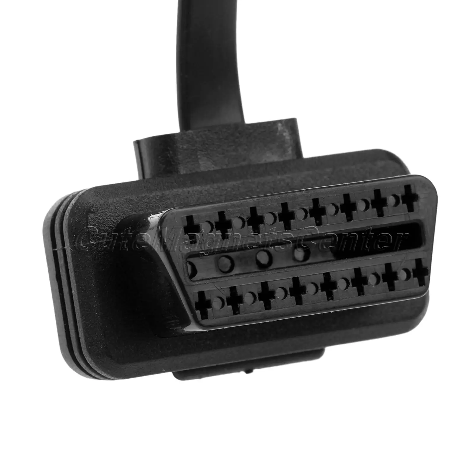Mtsooning 60 см плоский тонкий как лапша OBD2 OBDII OBD 16Pin ELM327 штекер-гнездо Удлинительный
