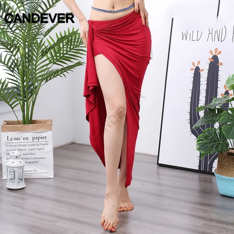 Женский костюм для танца живота в восточном стиле юбка с разрезом на бедрах