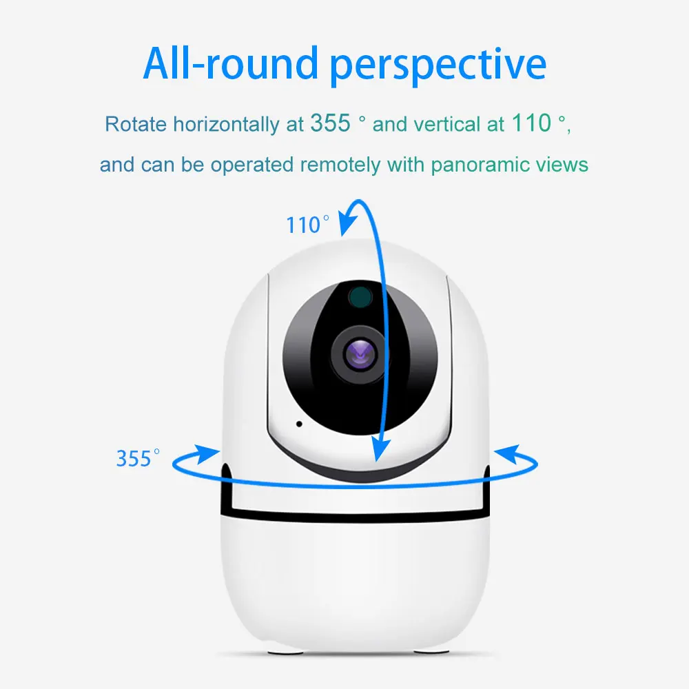 Домашняя IP камера ONE PICE 1080P ночное видение 2 миллиона пикселей HD Wi Fi Радионяня