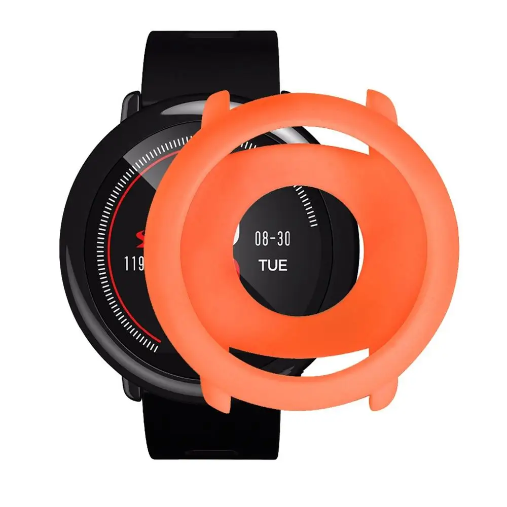 Полный рамки силиконовый защитный чехол для Huami AMAZFIT Pace часы Смарт аксессуары на