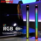 RGB-лампа AOSONG с голосовым управлением, индуксветильник лампа для звука, креативная Автомобильная музыкальная лампа, атмосферное украшение для дома и автомобиля