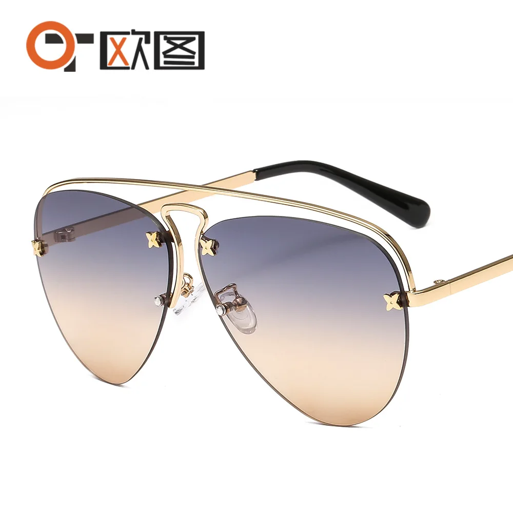 

2020 Vintage personality pilot sunglasses Women fashion glasses Luxury design Shades Men Sun Glasses gafas de sol hombre/mujer