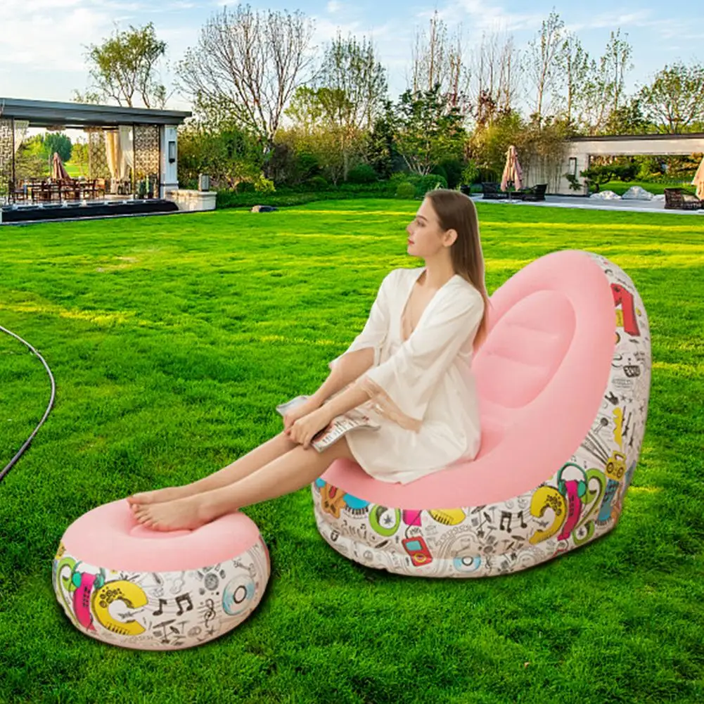 Простой 2 комплекта портативный надувной диван для отдыха на пляже модная