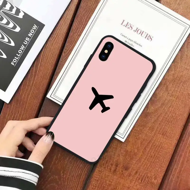 

Aircraft Airplane fly travel cloud Phone Case for iPhone 11 12 mini pro XS MAX 8 7 6 6S Plus X 5S SE 2020 XR