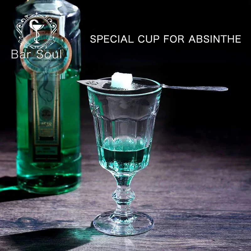 Bar Soul Absinth Cup Cocktail Special Glass For Absinthe Lead Free Professional Bartender Tools | Дом и сад